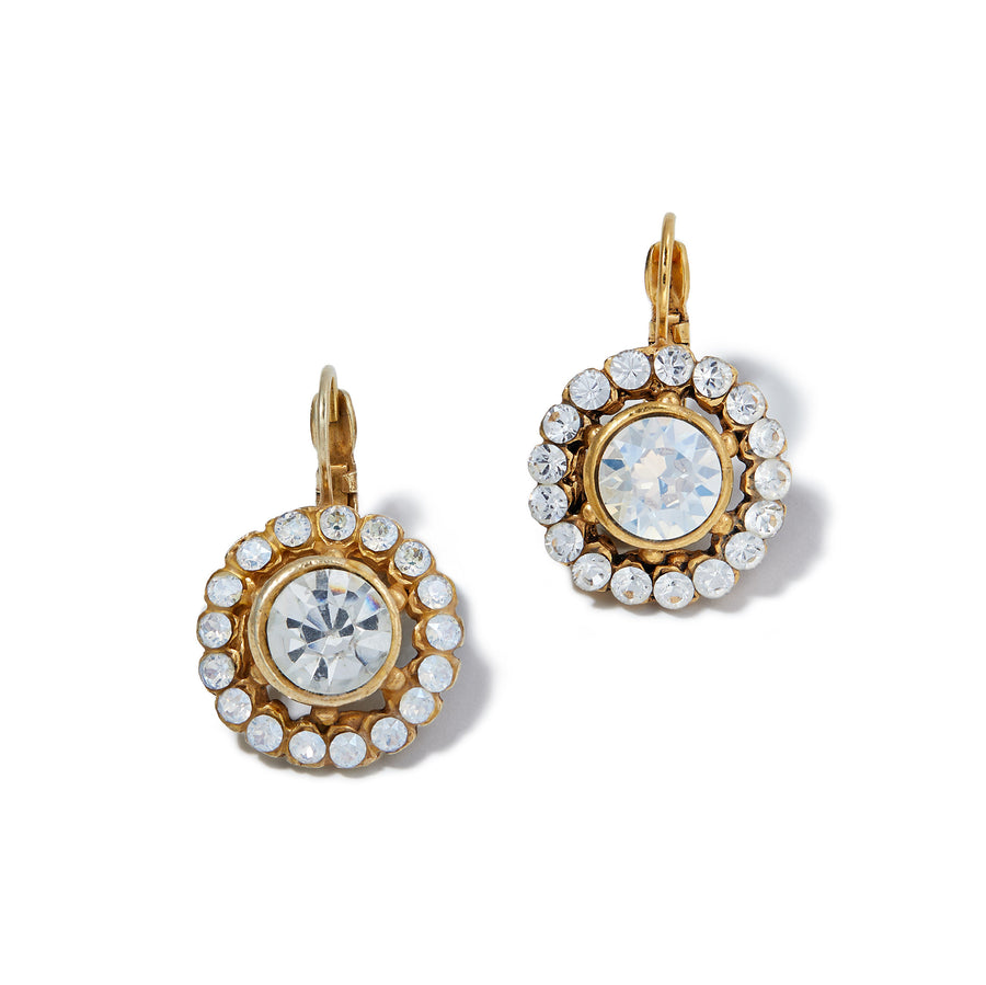 Merrichase Candela diamond crystal drop earrings