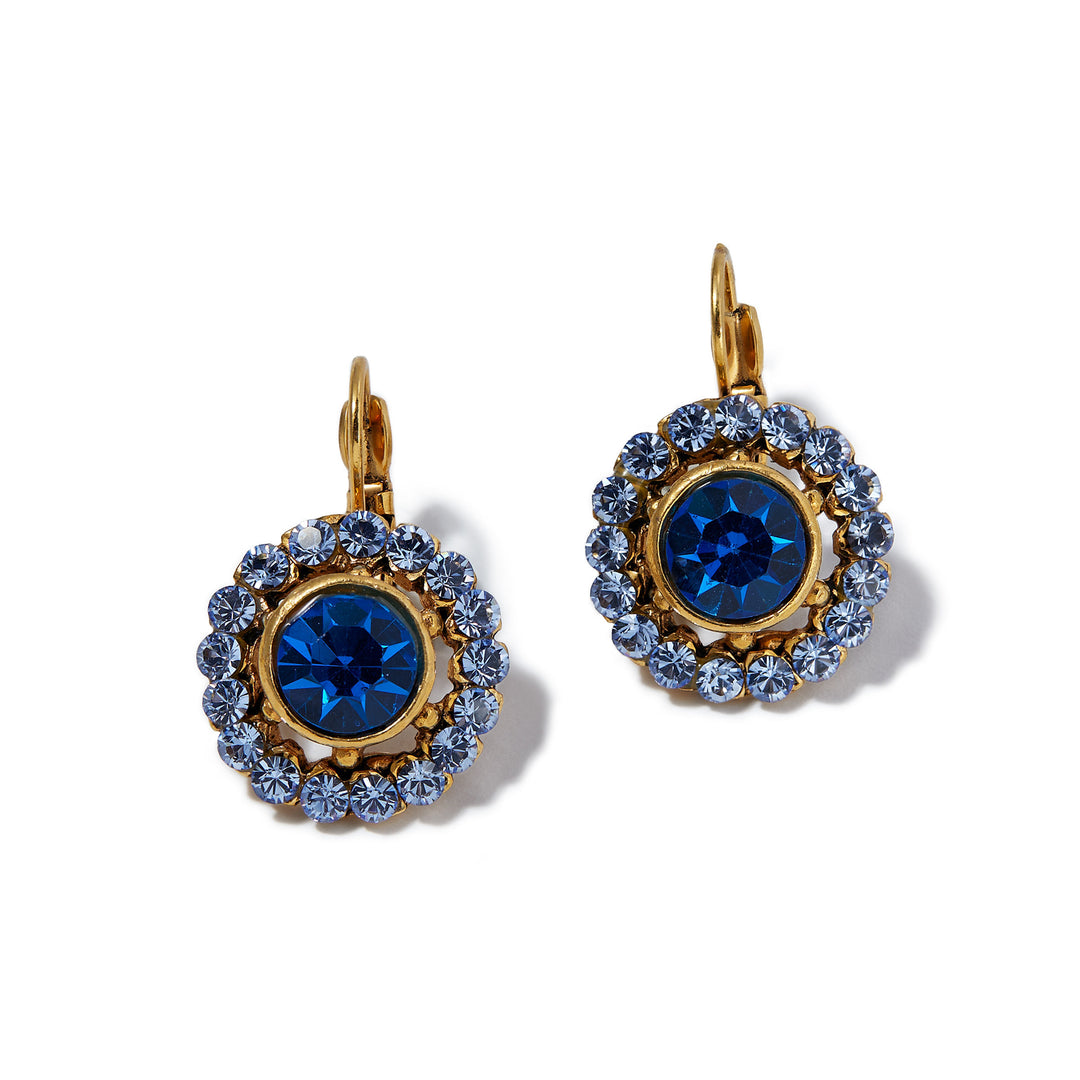 Merrichase Candela royal blue crystal drop earrings