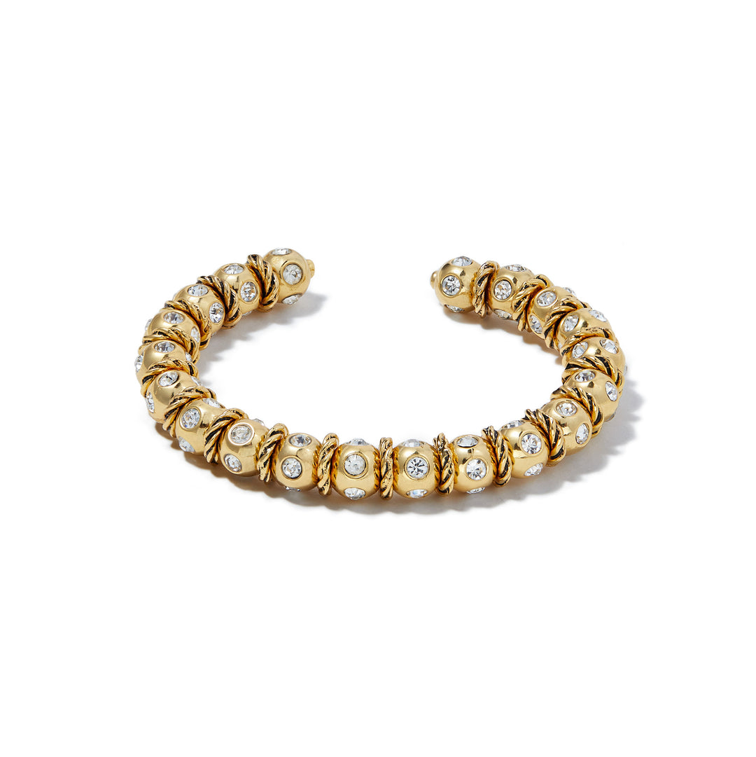 Merrichase Dolce vita gold crystal flexible cuff bracelet