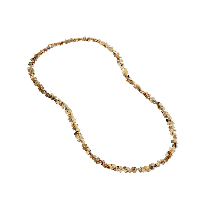 Merrichase Paillettes layered gold confetti necklace