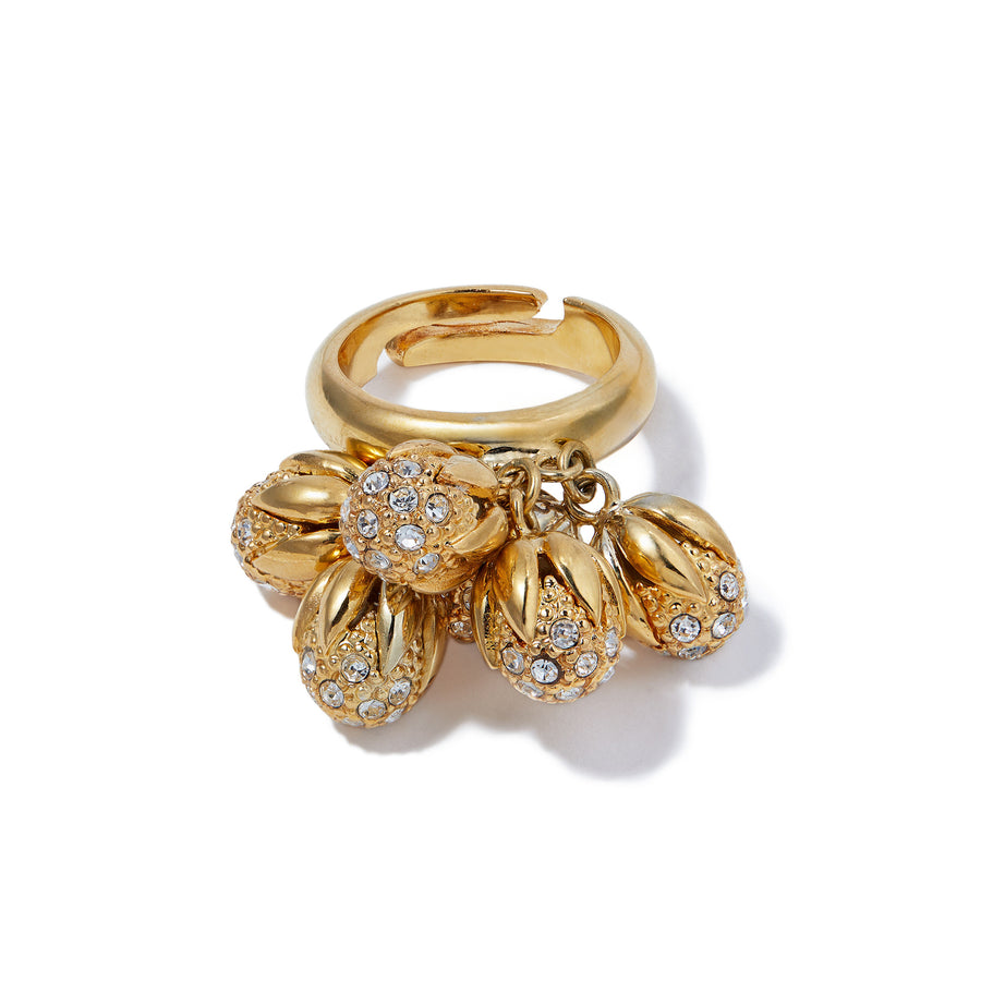 Merrichase Pom gold cocktail ring